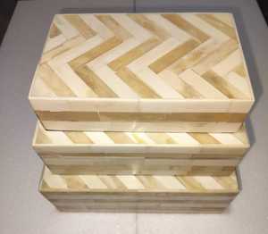 Cajas de regalo con incrustaciones de madreperla y resina de hueso hechas a medida ideales para tiendas de decoración del hogar para reventa - Product Image 4