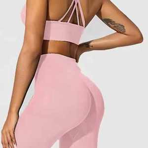 ชุดโยคะ 2 ชิ้น สำหรับผู้หญิง ออกแบบแฟชั่น โลโก้สั่งทำ คุณภาพสูง ชุดออกกำลังกาย ชุดกีฬา พร้อมโลโก้สั่งทำ - Product Image 5