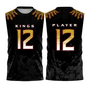 ชุดเครื่องแบบฟุตบอลอเมริกันชุดเสื้อเจอร์ซีย์อัด7v7ราคาถูกสั่งทำ OEM พร้อมชื่อทีม7 7ทีมขนาดใหญ่พิเศษสำหรับผู้ใหญ่ - Product Image 1