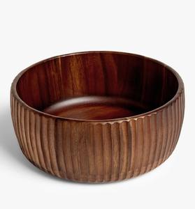 Bol de service en bois de luxe fait main de qualité supérieure pour fruits et salades, design naturel, écologique, vaisselle de mariage - Product Image 1