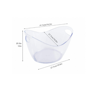 Cubo de hielo de plástico acrílico duradero, perfecto para enfriar vino, champán o cerveza en fiestas, banquetes o catering. - Product Image 4