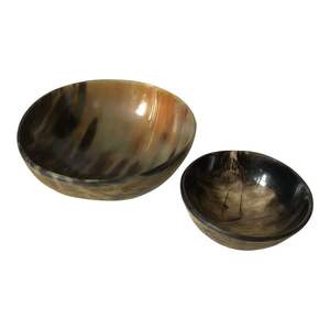 CUERNO Ensaladera de cuerno de búfalo Natural Real de primera calidad, cuenco de cuerno de frutas para decorar la cocina del hogar con DE LA India - Product Image 1