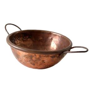 Bol de Spa en cuivre martelé moderne antique tendance frais plaqué traditionnel pour pédicure de trempage des pieds - Product Image 2