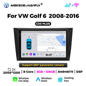 MEKEDE C30 <span class=keywords><strong>Plus</strong></span> Unidad de Navegación para Coche Android Pantalla Mp3 Reproductor de Video para Coche VW <span class=keywords><strong>Golf</strong></span> <span class=keywords><strong>6</strong></span> 2008-2016 - Product Image 4