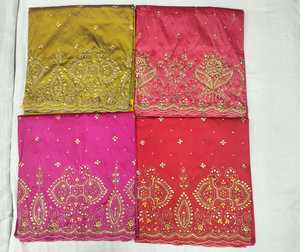No.1 Quality Latest Trendy Fashion Somalin Luxurious Gorgura Underskirt With Crystal Stone Work On Floral Pattern Taffeta Fabric - Product Image 4