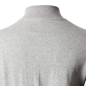 Manteau en laine pour hommes haut de gamme veste bombardier d'hiver solide de haute qualité avec col tournant Style Streetwear universitaire régulier - Product Image 4