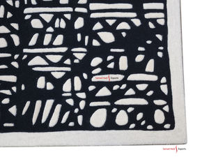 Tapis de salon de grande taille de bonne qualité, en laine tuftée à la main, antidérapant, à poils longs, pour enfants, à boucles coupées, écologique, design moderne - Product Image 2