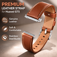 Nouveaux bracelets de montre en cuir pour hommes 2026, bracelets de montre en cuir de luxe portables pour Huawei GT5