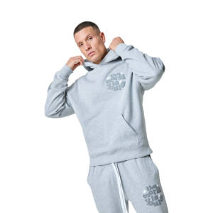 ชุดวอร์มฤดูหนาวแบบใหม่ เสื้อฮู้ดแขนยาวและกางเกงขายาวทรงบาน ผ้าฟลีซคอตตอน 100% ชุดลำลองพิมพ์ลายพัฟฟ์ สำหรับทุกเพศ - Product Image 3