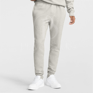 Pantalon de survêtement décontracté pour homme en coton respirant et léger, de haute qualité, écologique, avec logo personnalisé et cordon de serrage - Product Image 1