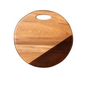 Cocina Catering Uso Restaurante Caterings Tabla de cortar de madera Diseño elegante Tabla de cortar de verduras o pizza redondeada - Product Image 3