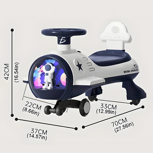Monopattino per Bambini Divertente e Sicuro con Design a Capsula Spaziale in Plastica, Regalo per l'Equilibrio - Product Image 1
