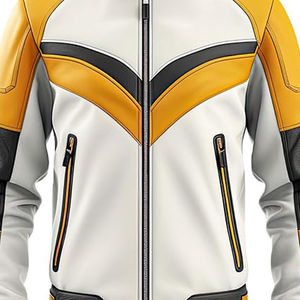 Veste en cuir de moto pour homme, imperméable, course, moto, veste en cuir véritable, veste de moto en cuir - Product Image 5