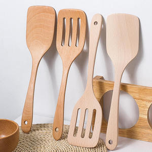 Hot selling best Traditional Design <b>Wooden</b> Kitchen <b>cooking</b> tools natural acacia wood <b>spoons</b> and salad fork utensils set 6 piece - Product Image 6
