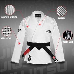 Traje de entrenamiento ligero personalizable de Jiu Jitsu brasileño BJJ Gi, algodón suave, costura duradera, fábrica OEM - Product Image 4