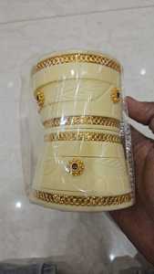 Bracelet en résine fait main bijoux ethniques indiens traditionnels avec un design complexe couleurs vives accessoire artisanat - Product Image 4