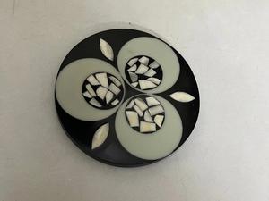 Ensemble de sous-verre rond en incrustation d'os avec tapis de boisson décoratifs à motif complexe pour table basse, salle à manger et décoration de maison de luxe - Product Image 2