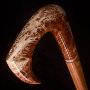 BASTIDOR DE RESINA DE MADERA ANTIDESLIZANTE CÓMODO CLIC con mango fuerte de varias formas para personas mayores Rehabilitación - Product Image 5