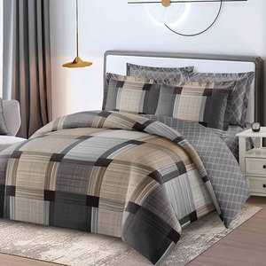 Hiện đại kẻ sọc phong cách kỹ thuật số in Duvet Set mềm mại thân thiện với da Polyester Duvet cover cho phòng ngủ trang trí nội thất - Product Image 2