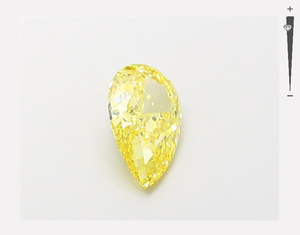 Igi VS1 1.13Ct ความชัดเจนแฟนซีสีเหลืองลูกแพร์ห้องปฏิบัติการที่สร้างขึ้นเพชรเครื่องประดับเพชรที่ดีหลวมมีความชัดเจน VS1 - Product Image 6