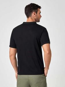 T-shirts de golf décontractés pour hommes sur mesure tissu tricoté léger et respirant solide teint uni grande taille pour polos - Product Image 6
