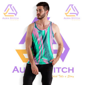 OEM personalizado 100% algodón sin mangas Muscle Tank Top para hombres de punto deporte Fitness gimnasio ropa Casual estampado patrón para correr - Product Image 3
