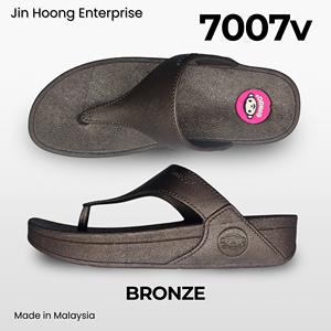 @migo Sandales tongs pour femmes 7007v Bronze Confort Légères Semelle épaisse Antidérapante Résistantes à l'eau Talon de 4 cm Fabriquées en Malaisie - Product Image 2