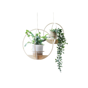 Fait de métal enduit de poudre noire suspendu fabuleux Design jardinières décoratives de jardin plantes Pots jardinières pour fournitures d'intérieur - Product Image 2