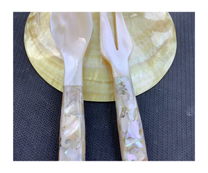 Logotipo personalizado, conchas de nácar naturales blancas, 7cm, cuchara de caviar de concha natural exquisita, cucharilla artesanal, cucharones de cocina - Product Image 1