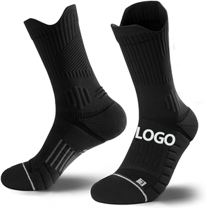 Chaussettes de sport respirantes et inodores en gros pour hommes et femmes, tricotées avec logo sur le corps, 7 couleurs printanières pour les coureurs - Product Image 4