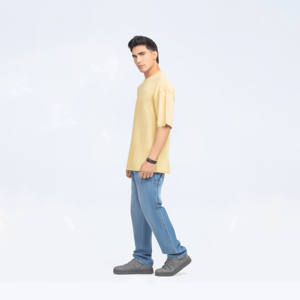 Camiseta de algodón 100% personalizada para hombre, camiseta ecológica de secado rápido y transpirable con serigrafía de tamaño regular - Product Image 5