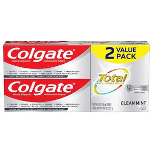 Pasta Dental Colgate Total Active Prevention Clean Mint, Anticaries, con Flúor, Fórmula Clínicamente Probada, Combate la Placa, Blanqueadora - Product Image 2