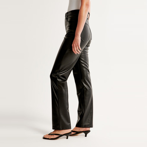Cantidad al por mayor Señoras Ropa casual Pantalones de cuero para la venta Venta al por mayor de alta calidad Estilo de moda Mujeres Pantalones de cuero - Product Image 2