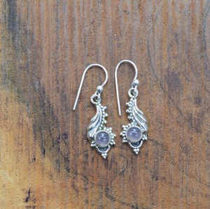 925ต่างหูห้อยสไตล์โบฮีเมียนสีเงินสเตอร์ลิงคลาสสิกพลอยควอตซ์ทำด้วยมือของขวัญสำหรับผู้หญิงสำหรับงานเลี้ยง - Product Image 1