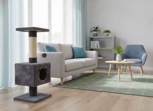 เสาข่วนแมวคุณภาพสูง Amistar Grey Cat Comfort สำหรับแมวทุกสายพันธุ์และทุกขนาด - Product Image 6