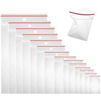 Sacs refermables en LDPE personnalisés pour l'emballage alimentaire, sacs en plastique transparents avec fermeture à glissière