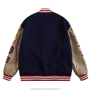 Nuevo bombardero prendas de vestir béisbol Letterman chaqueta de invierno para hombre básico cuero carta hombre béisbol bombardero chaquetas - Product Image 4