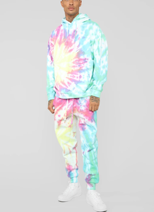 เสื้อฮู้ดดี้ผ้าโพลีเอสเตอร์/คอตตอนย้อมสีแบบไทไดสำหรับผู้ชาย แฟชั่นเสื้อพูลโอเวอร์ขนแกะแบบกำหนดเอง พิมพ์ลายดิจิทัลรักษ์โลกสำหรับฤดูหนาว ขายส่ง - Product Image 5