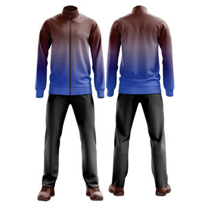 Nouveau Style hommes manches longues respirant entraînement Jogging porter haute rue survêtements ensemble Sublimation impression à la mode hiver - Product Image 5