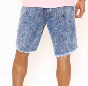 2025 New Denim Tear <b>Shorts</b> Premium Quality Unique Color Breathable Knitted Mid <b>Waist</b> Elastic Closure Custom Log Style <b>Low</b> MOQ - Product Image 5