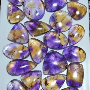 Cabujón de ametrino Natural de grado AAA, pulido a mano de alta calidad, piedras preciosas sueltas, mezcla de formas, tamaños personalizados, precio al por mayor - Product Image 1