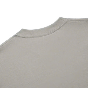 T-shirt en coton unisexe classique coupe ample confortable vêtements d'été longs pour adolescents Style Vintage grande taille 100% coton ODM approvisionnement - Product Image 6