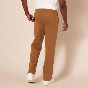 Pantalones de chándal OEM HSI Streetwear 2026, ajustados, de algodón lavado de alto gramaje, corte recto ancho, acampanados y holgados - Product Image 4