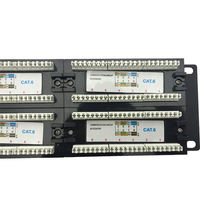 Panel Patch Data 48Port CAT6/Super Cat6 Tanpa Pelindung/Dilindungi, Dirancang untuk Latensi Rendah & Keandalan Tinggi