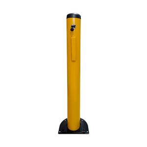 Barrera de Estacionamiento Retráctil de Acero Resistente de 79 cm, Poste de Estacionamiento con Bloqueo para Estacionamiento de Autos - Equipo de Estacionamiento de 3 Piezas - Product Image 2
