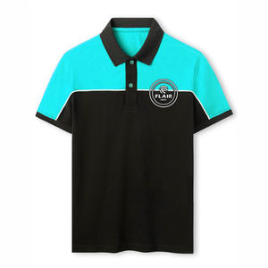 Offre Spéciale hommes 100% coton pour Polo T-Shirt personnalisé bonne qualité couleur unie Style décontracté motif 180g tissu poids avant - Product Image 4