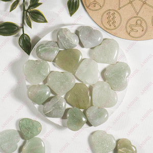 Cœurs plats en cristal d'aventurine verte polie, écologiques, en gros, pour la décoration intérieure et la méditation - Product Image 4