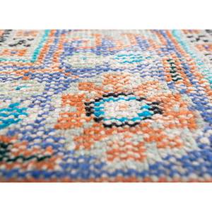 Alfombra de Lana Anudada a Mano Roja y Naranja Vintage, Alfombra Grande de Jaipur US Pae-2653 con Patrón de Medallón para Sala de Estar, Nueva para Uso Doméstico - Product Image 3