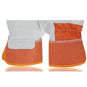 Guantes de trabajo de cuero de vaca con logotipo personalizado Guantes de aparejo canadienses de trabajo Guantes de cuero de Pakistán - Product Image 4