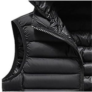 Men's Custom <b>Lightweight</b> Winter Canvas Stand Collar High Quality Puffer Breathable Windproof Front Outer Wear Casual Warm <b>Gilet</b> - Product Image 5
